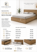 Wooden Luxury Sorage Bed